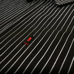 Classic "Street Zip" Pinstripe Shirt